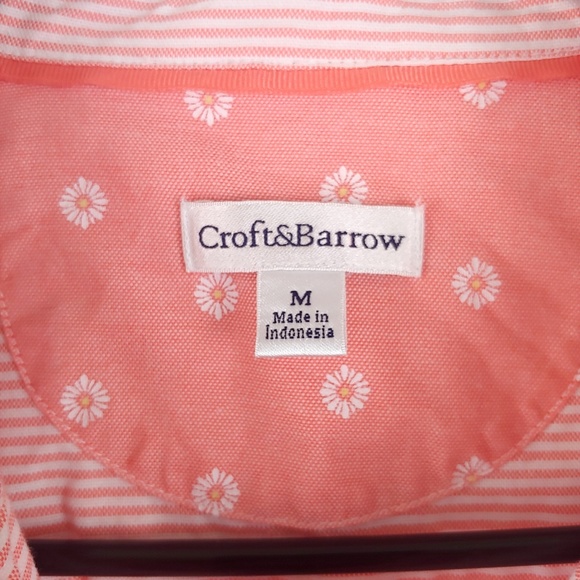 Croft & Barrow Button Down Striped Collared Shirt - Picture 2 of 4